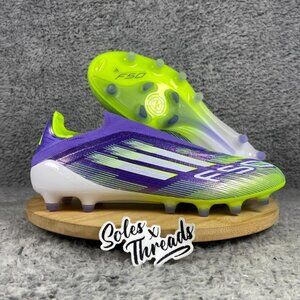 Adidas F50 Elite AG Laceless Soccer Cleats Size 8 Men Purple Rush JR5364